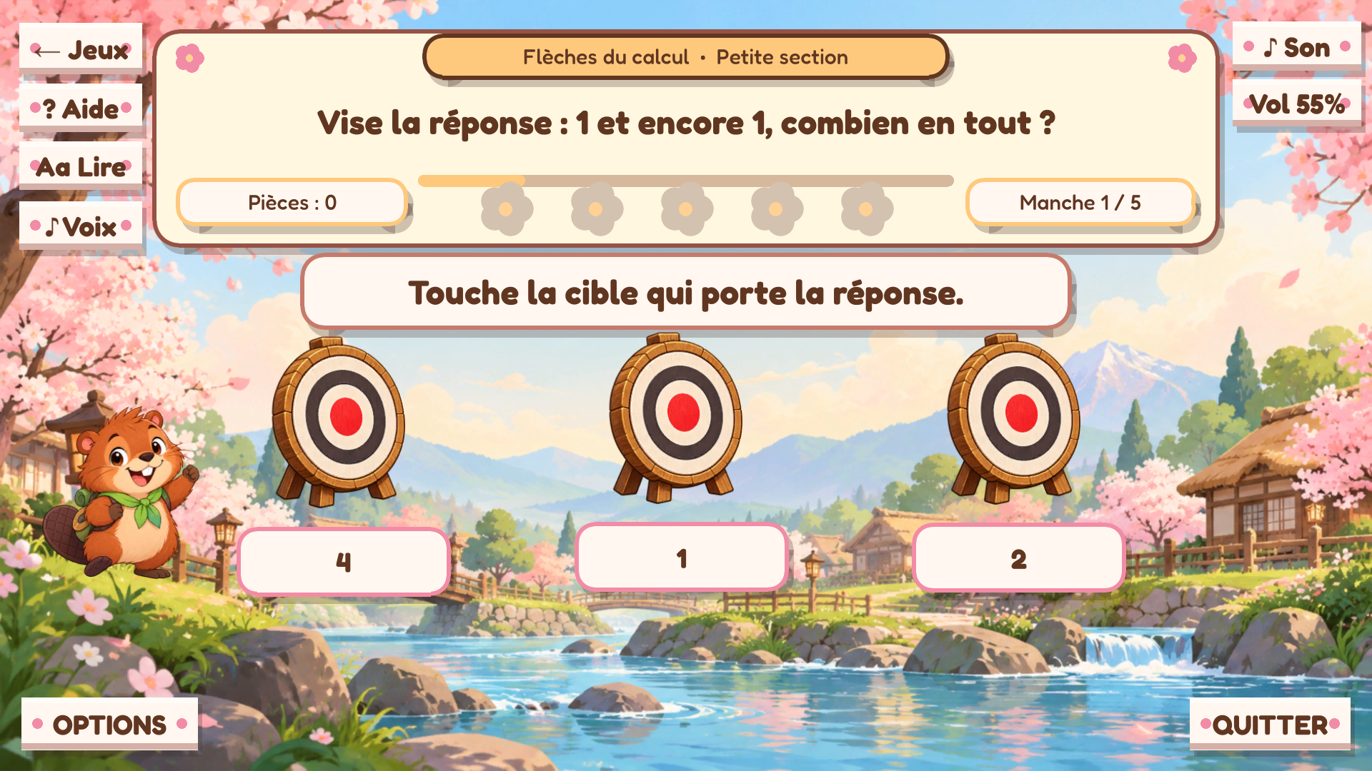 Activité de tir à la cible